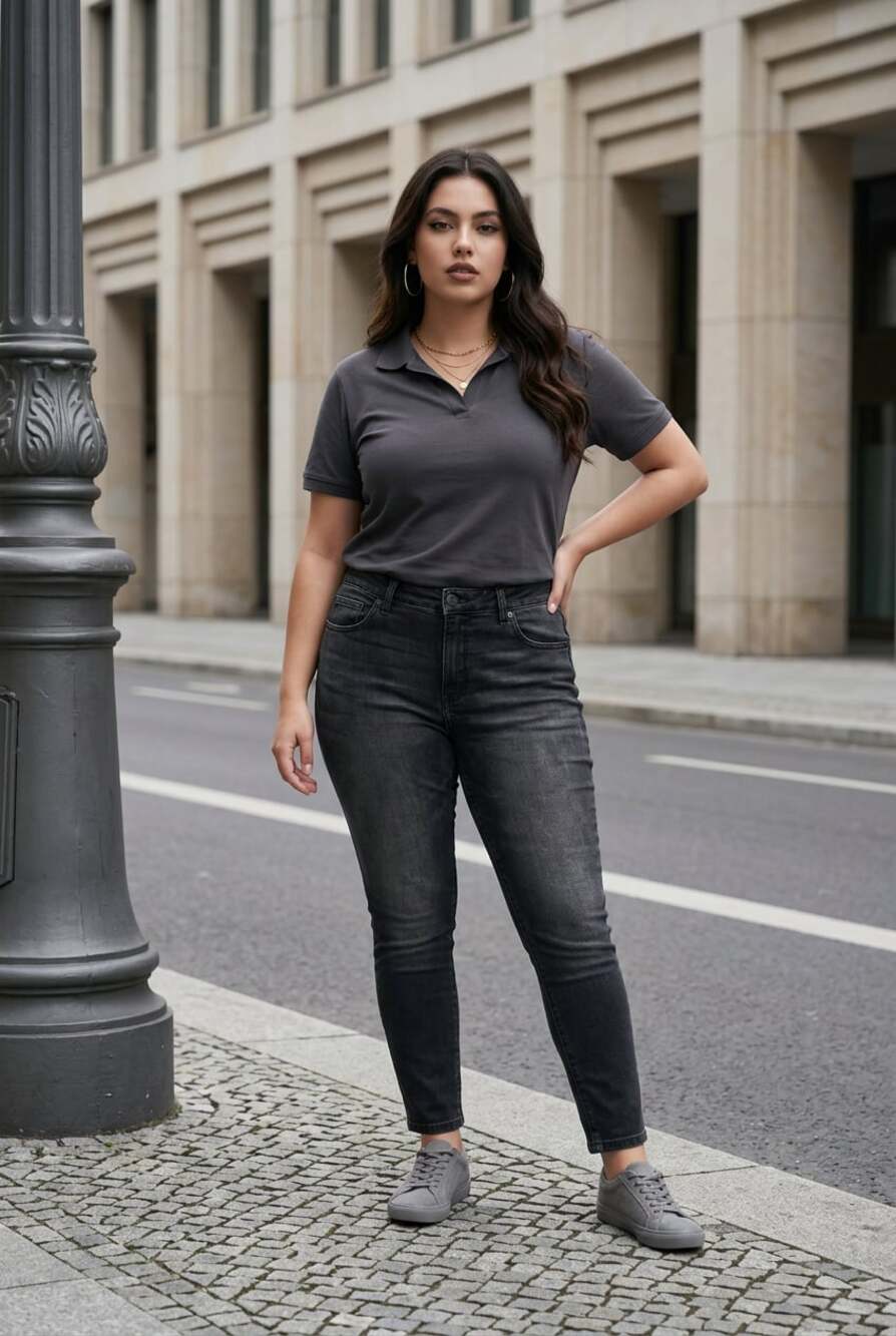 Time and Tru High Rise Curvy Skinny Black Jeans Size 16 Regular
